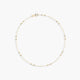 Tobillera bolitas de oro 18K 23 cm