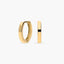 Pendientes de aro macizo de oro 18K 12 mm