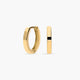 Pendientes de aro macizo de oro 18K 12 mm