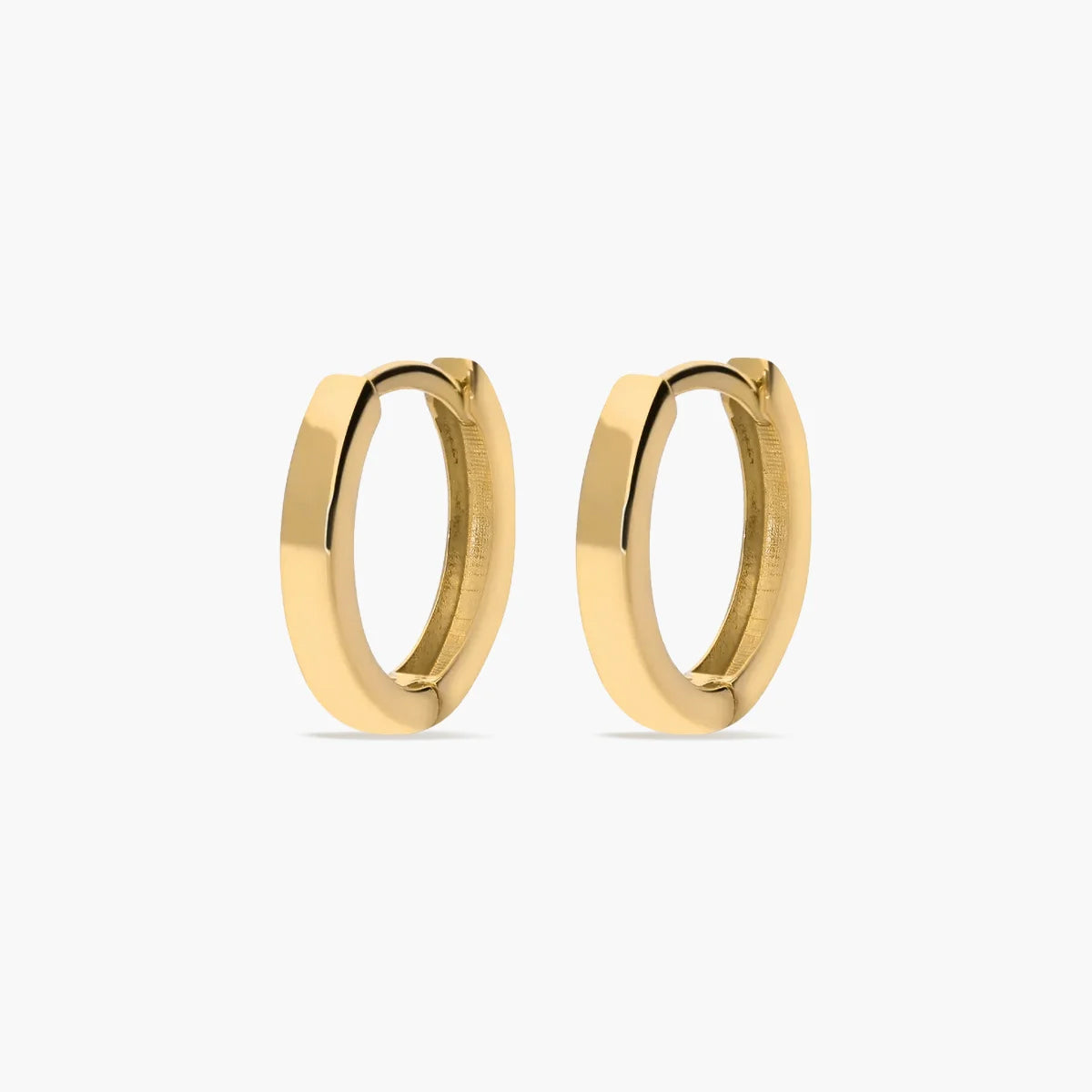 Pendientes de aro macizo de oro 18K 12 mm