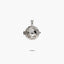 Colgante llamador de ángel de plata 1ª ley circonitas 18 mm