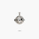 Colgante llamador de ángel de plata 1ª ley circonitas 18 mm