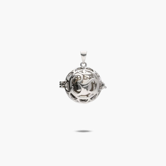 Colgante llamador de ángel de plata 1ª ley 18 mm