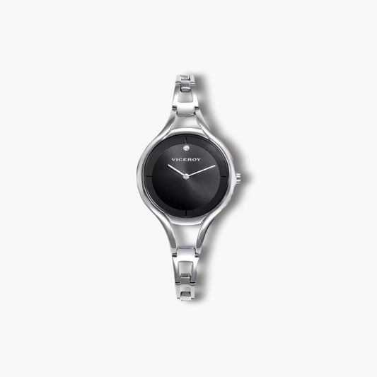 Reloj Viceroy Air 42448-57 acero esfera negra circonita