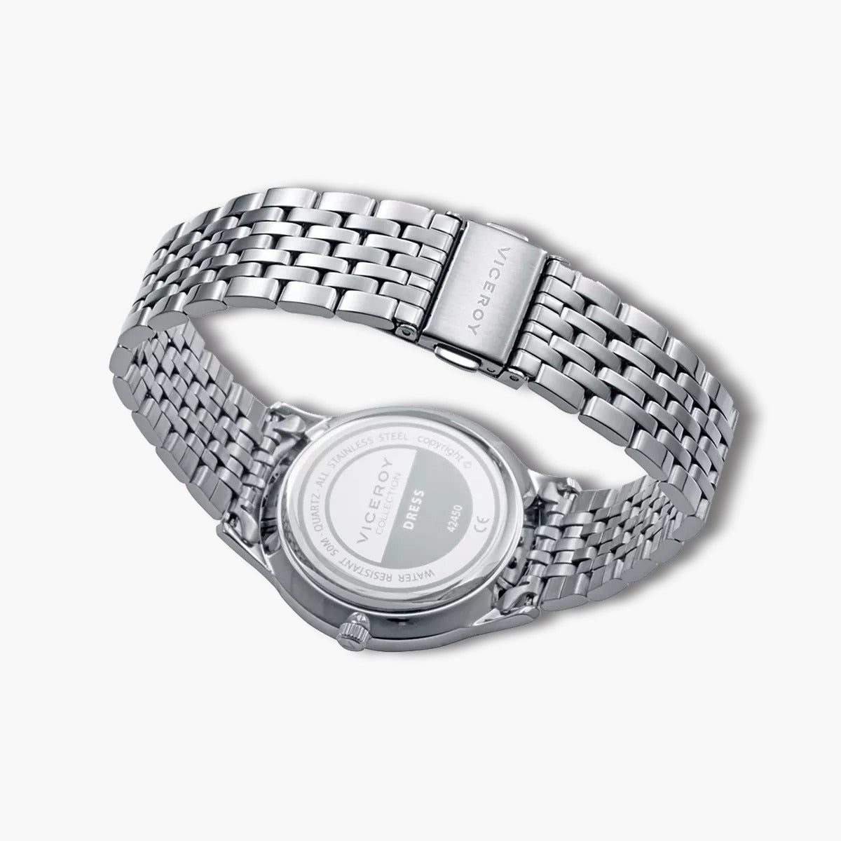 Reloj Viceroy Dress 42450-83 acero esfera blanca