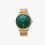 Reloj Viceroy Dress 42455-63 acero dorado esfera verde