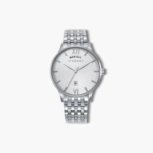 Reloj Viceroy Dress 42455-83 acero esfera blanca