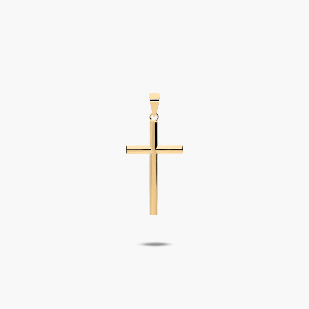 Cruz clásica de oro 18K 28 mm