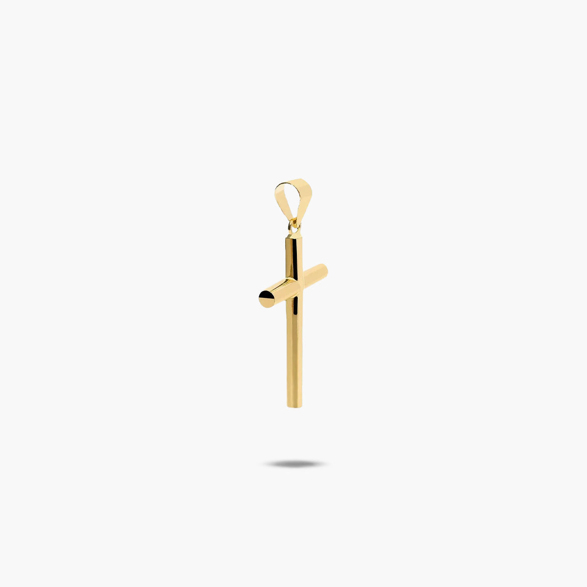 Cruz clásica de oro 18K 28 mm