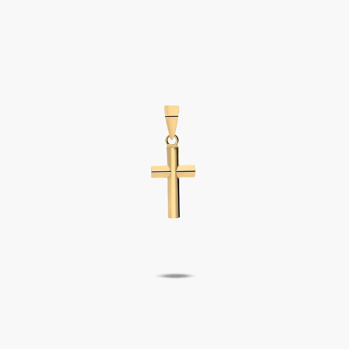 Cruz clásica de oro 18K 14 mm