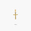 Cruz Cristo palo clásico de oro 18K 16 mm
