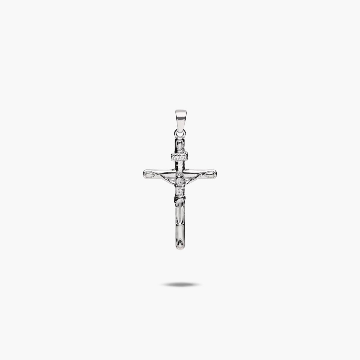 Cruz Cristo de plata de 1ª ley 30 mm