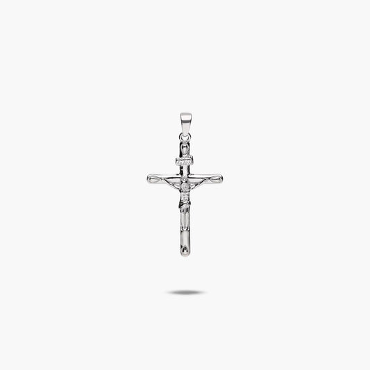 Cruz Cristo de plata de 1ª ley 30 mm