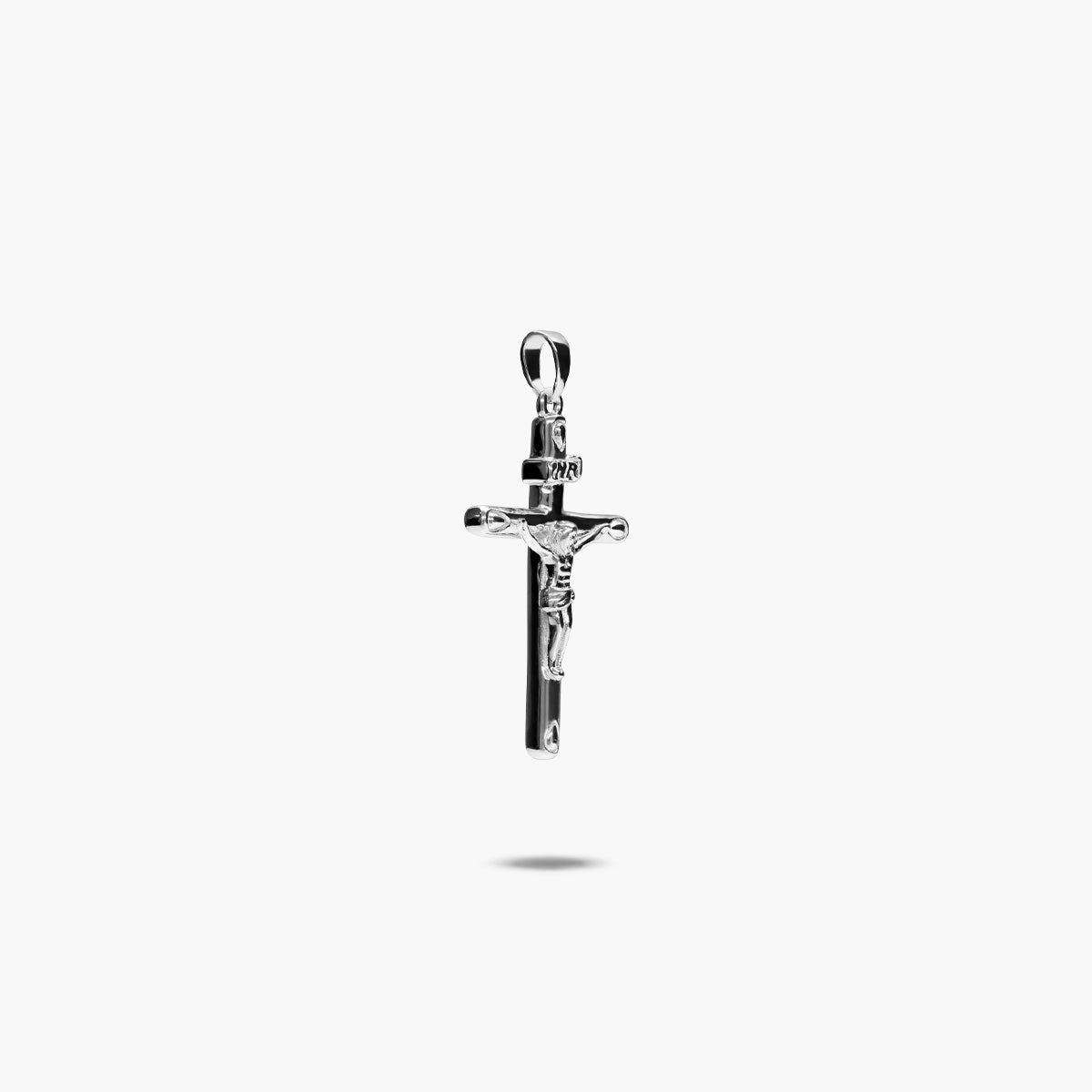 Cruz Cristo de plata de 1ª ley 30 mm