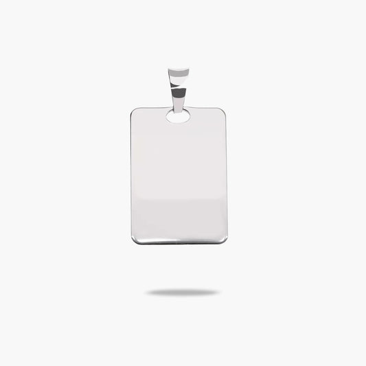 Colgante placa plata 1ª ley 22 mm