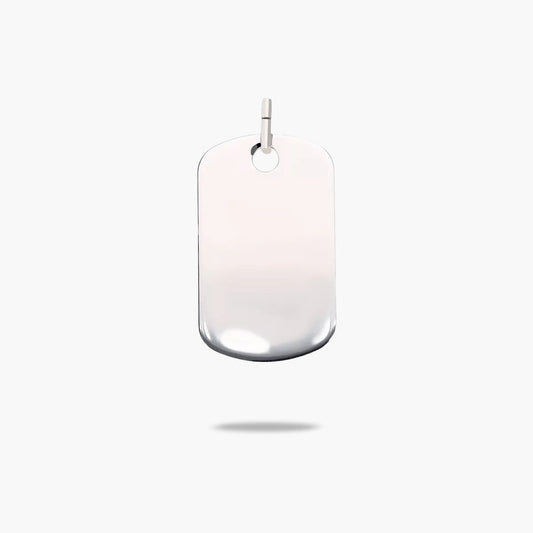 Colgante placa plata 1ª ley 30 mm