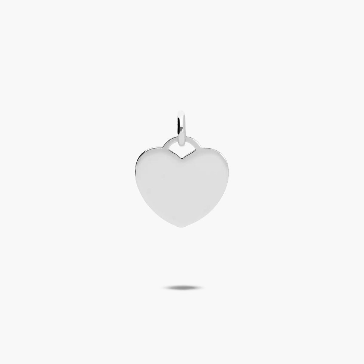 Colgante placa corazón plata 1ª ley 15 mm
