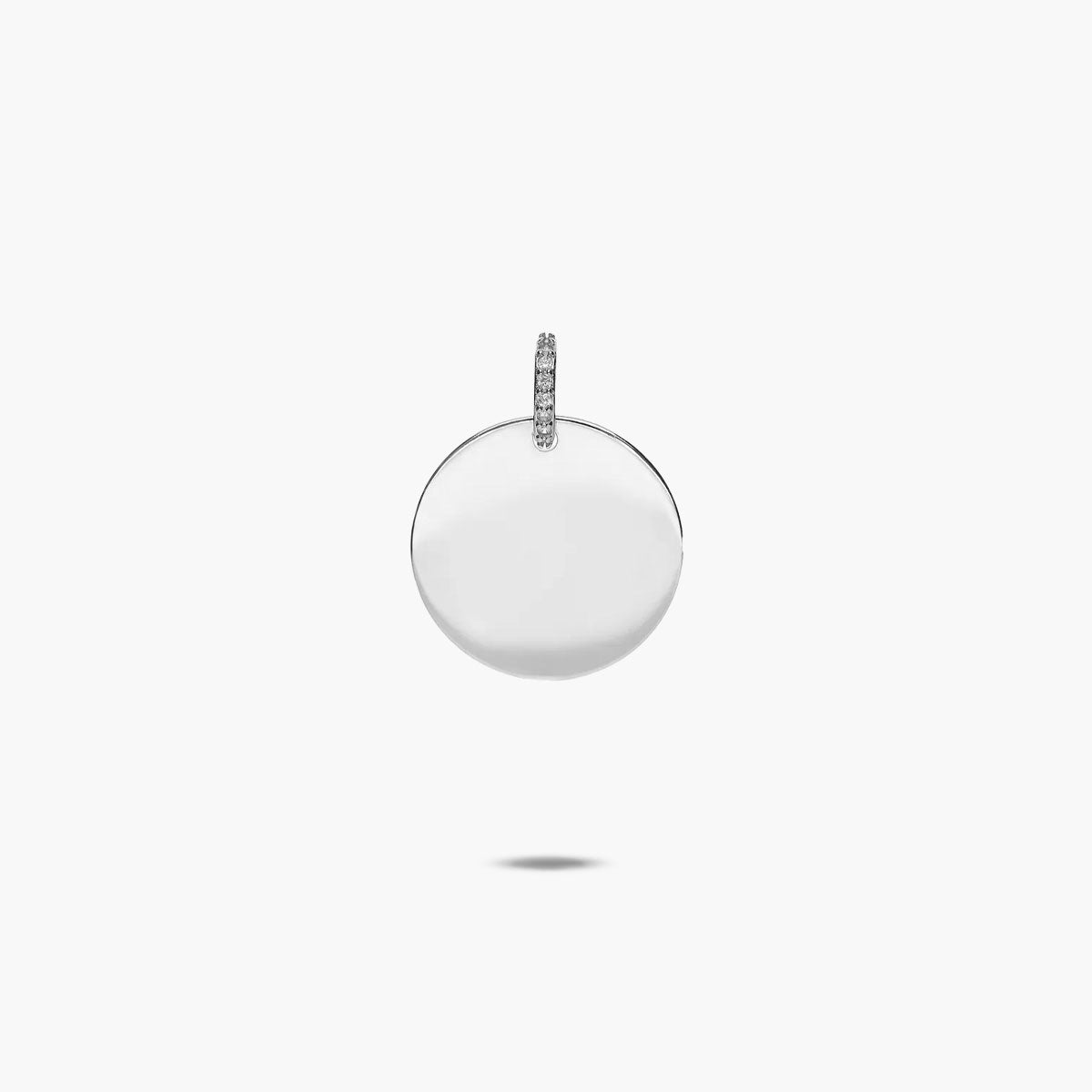 Colgante placa plata 1ª ley 15 mm