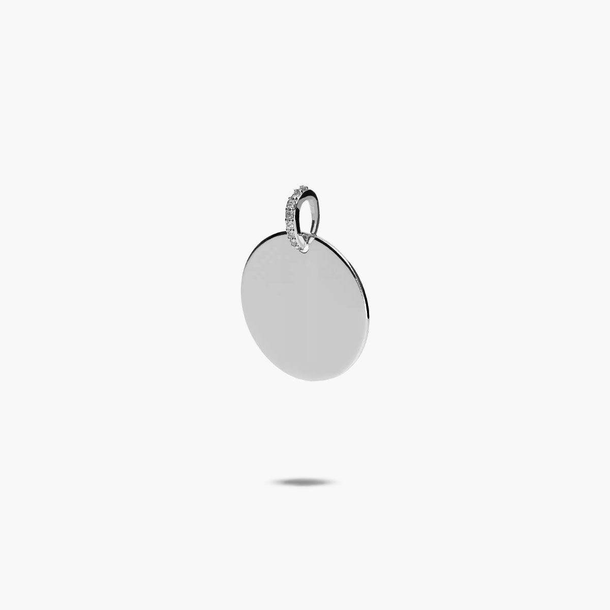 Colgante placa plata 1ª ley 15 mm