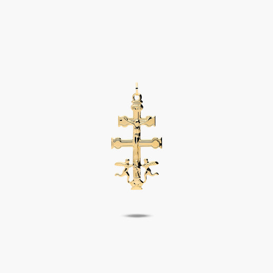 Cruz de Caravaca de oro 18K 28 mm