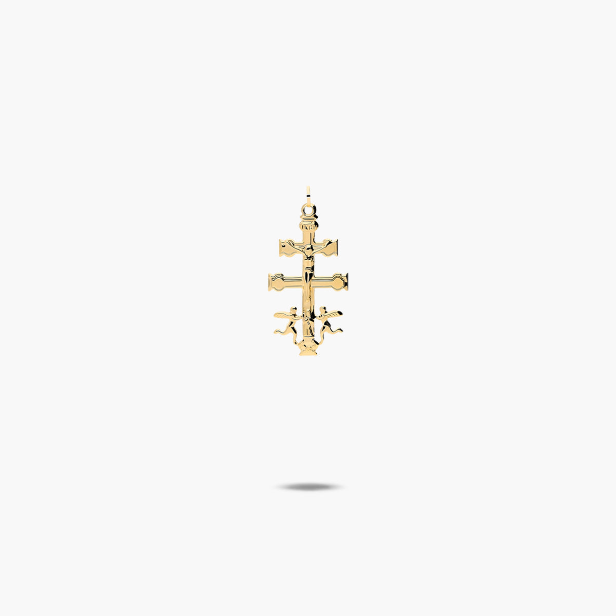 Cruz de Caravaca de oro 18K 14 mm
