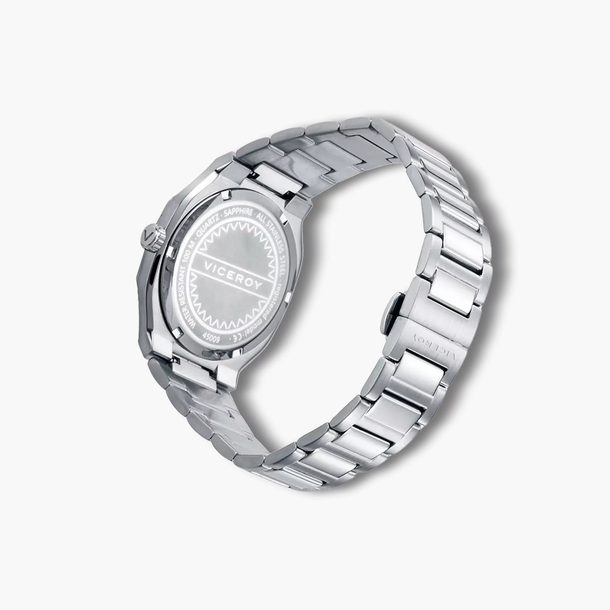 Reloj Viceroy Cápsula 45009-13 acero esfera negra y rosa