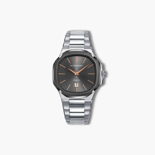 Reloj Viceroy Cápsula 45111-17 acero esfera negra