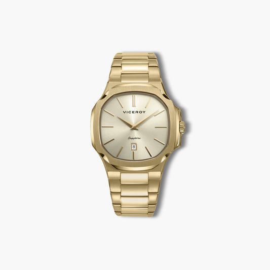 Reloj Viceroy Capsula 45111-27 acero esfera dorada