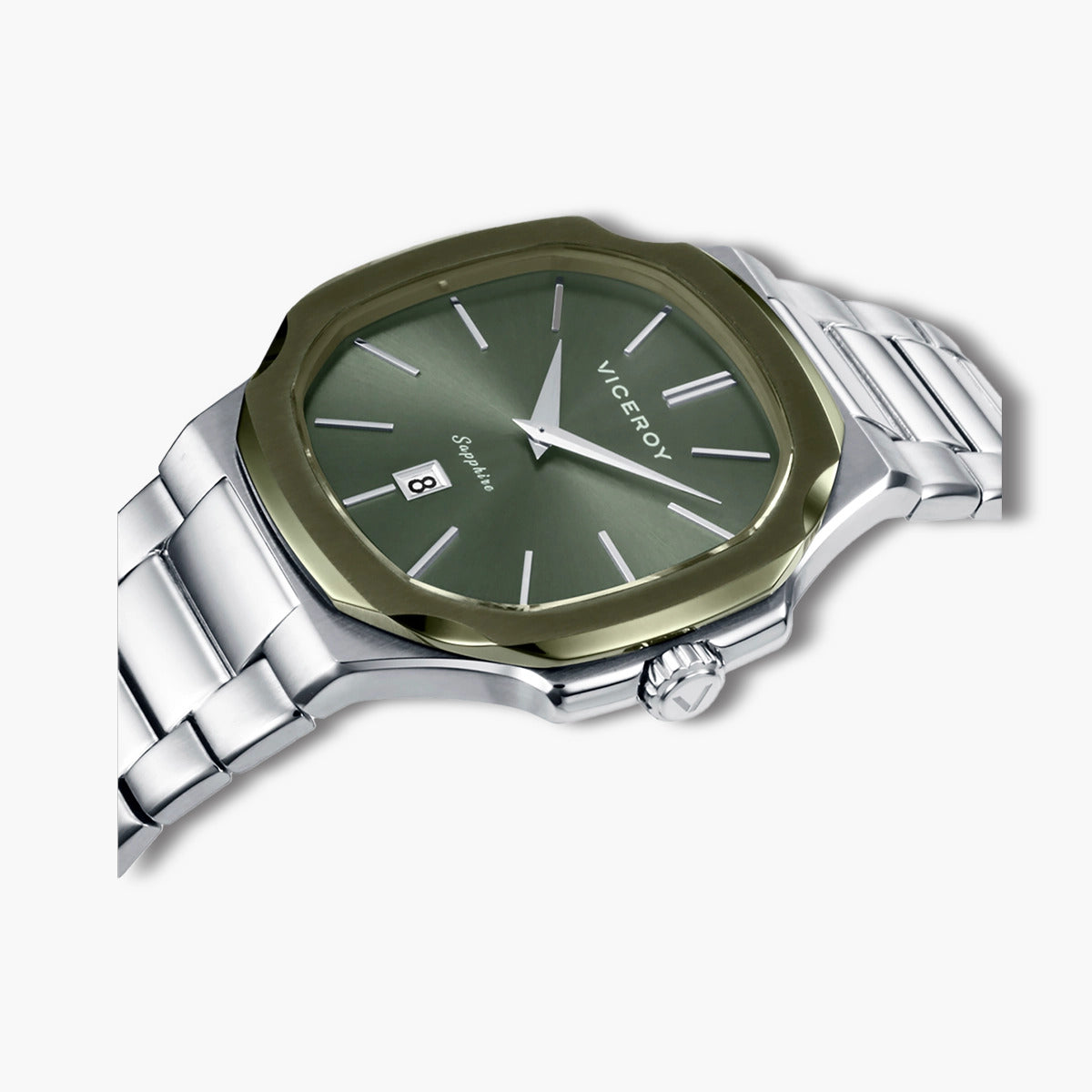 Reloj Viceroy Cápsula 45111-67 acero esfera verde