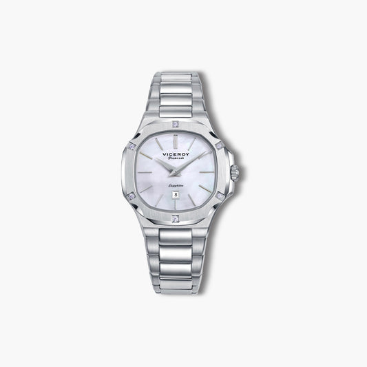 Reloj Viceroy Cápsula 45112-07 acero esfera blanca