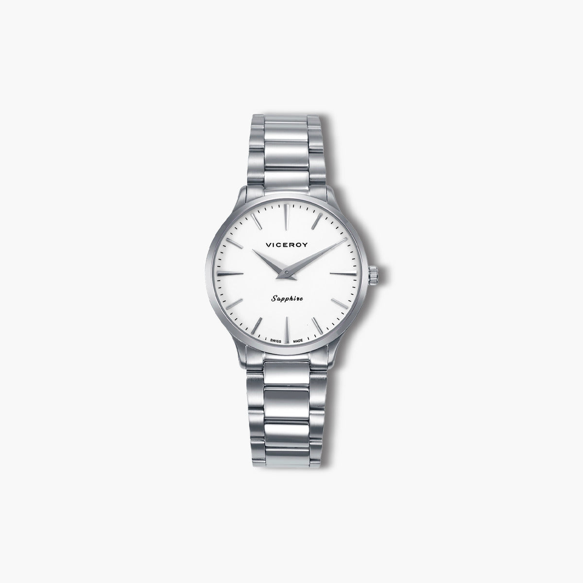 Reloj Viceroy Swiss Made 45118-07 acero esfera blanca