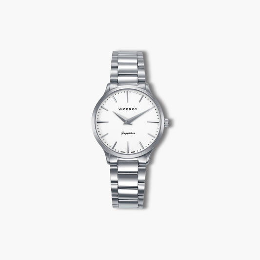 Reloj Viceroy Swiss Made 45118-07 acero esfera blanca