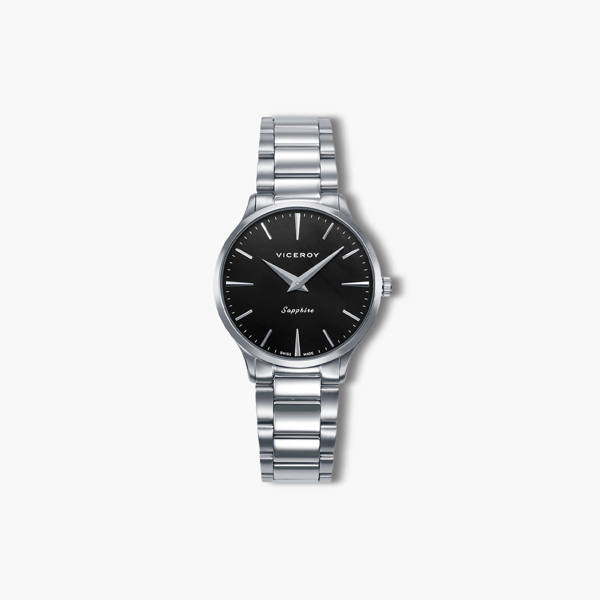 Reloj Viceroy Swiss Made 45118-57 acero esfera negra
