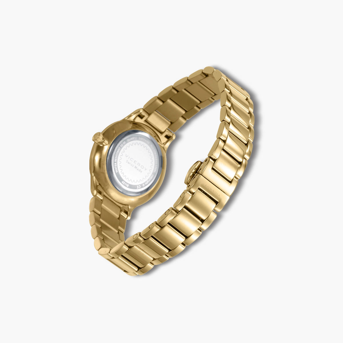 Reloj Viceroy Swiss Made 45118-67 acero dorado esfera verde