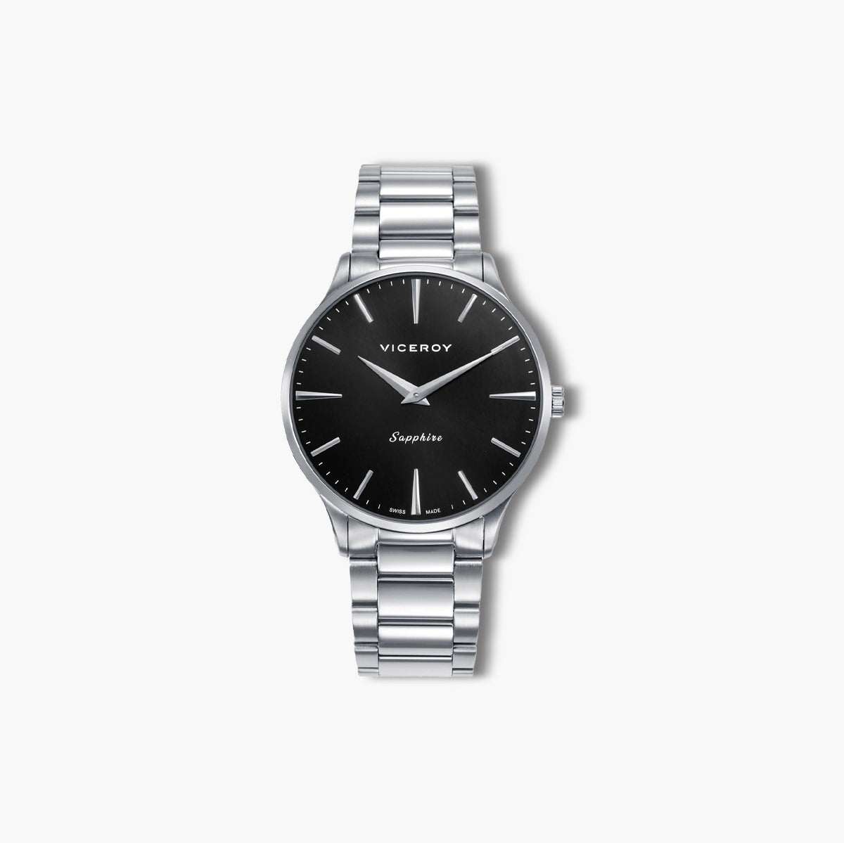 Reloj Viceroy Swiss Made 45119-57 acero esfera negra