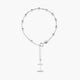 Pulsera rosario de plata 1ª ley con cruz lisa 18-21 cm