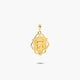 Medalla Virgen niña con velo de oro 18K 21 mm