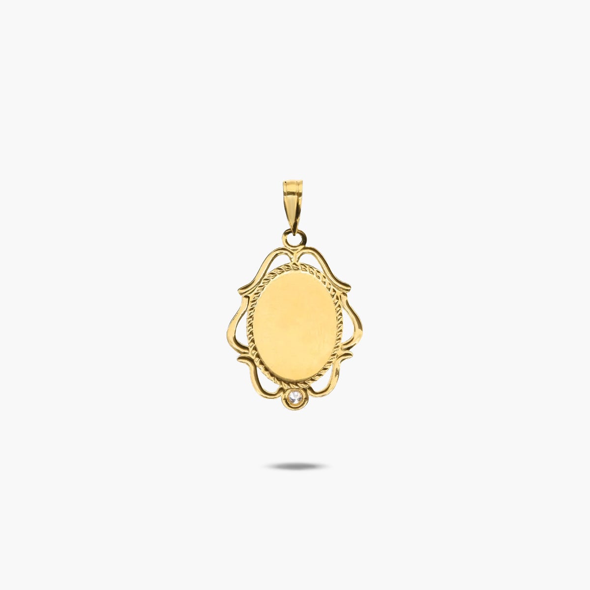 Medalla Virgen niña con velo de oro 18K 21 mm