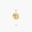 Medalla Virgen niña con velo de oro 18K 18 mm