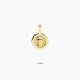 Medalla Virgen niña con velo de oro 18K 18 mm