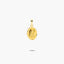 Medalla Virgen niña con velo de oro 18K 16 mm