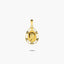 Medalla Virgen niña con velo de oro 18K 20 mm