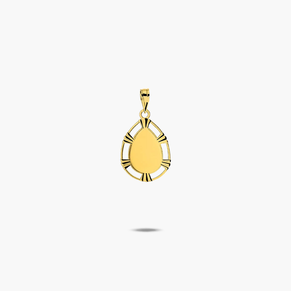 Medalla Virgen niña con velo de oro 18K 20 mm
