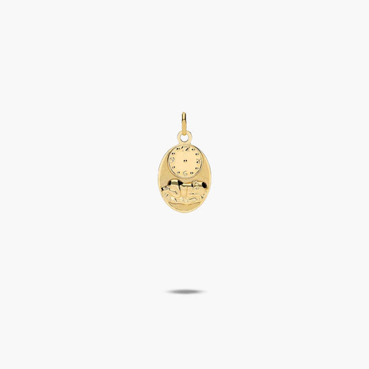 Medalla bebé de oro 18K 16 mm