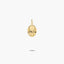 Medalla bebé de oro 18K 16 mm