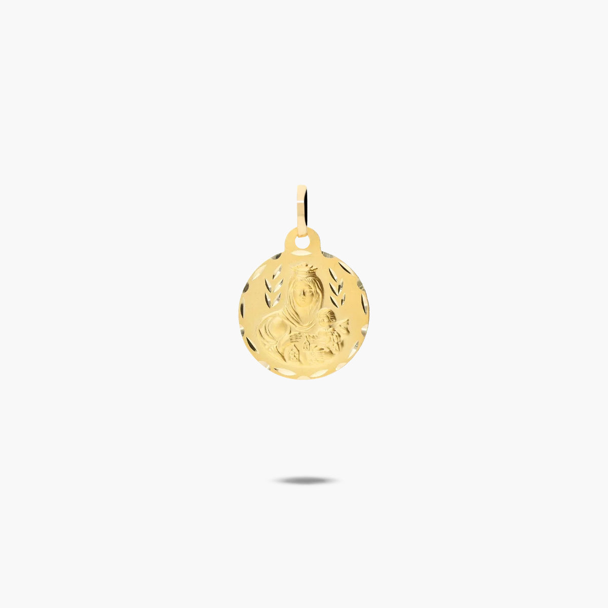 Medalla Virgen del Carmen de oro 18K 16 mm
