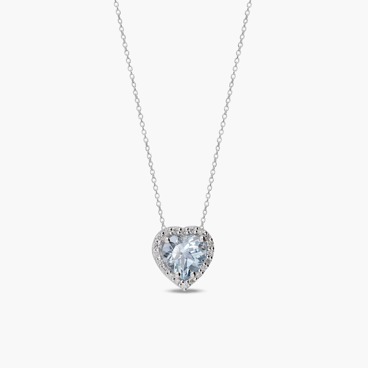 Collar diamante natural oro 18 quilates