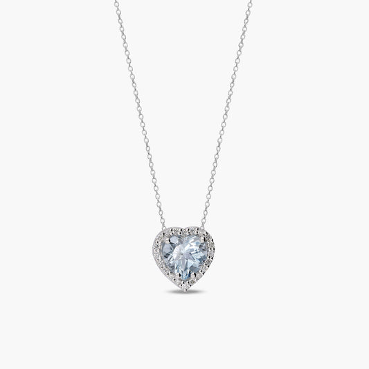 Collar diamante natural oro 18 quilates