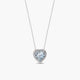 Collar diamante natural oro 18 quilates