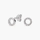 Pendiente diamante natural 0.12 ct. oro 18 quilates
